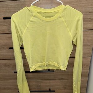 Lululemon Swiftly Tech Cropped Long-Sleeve Shirt